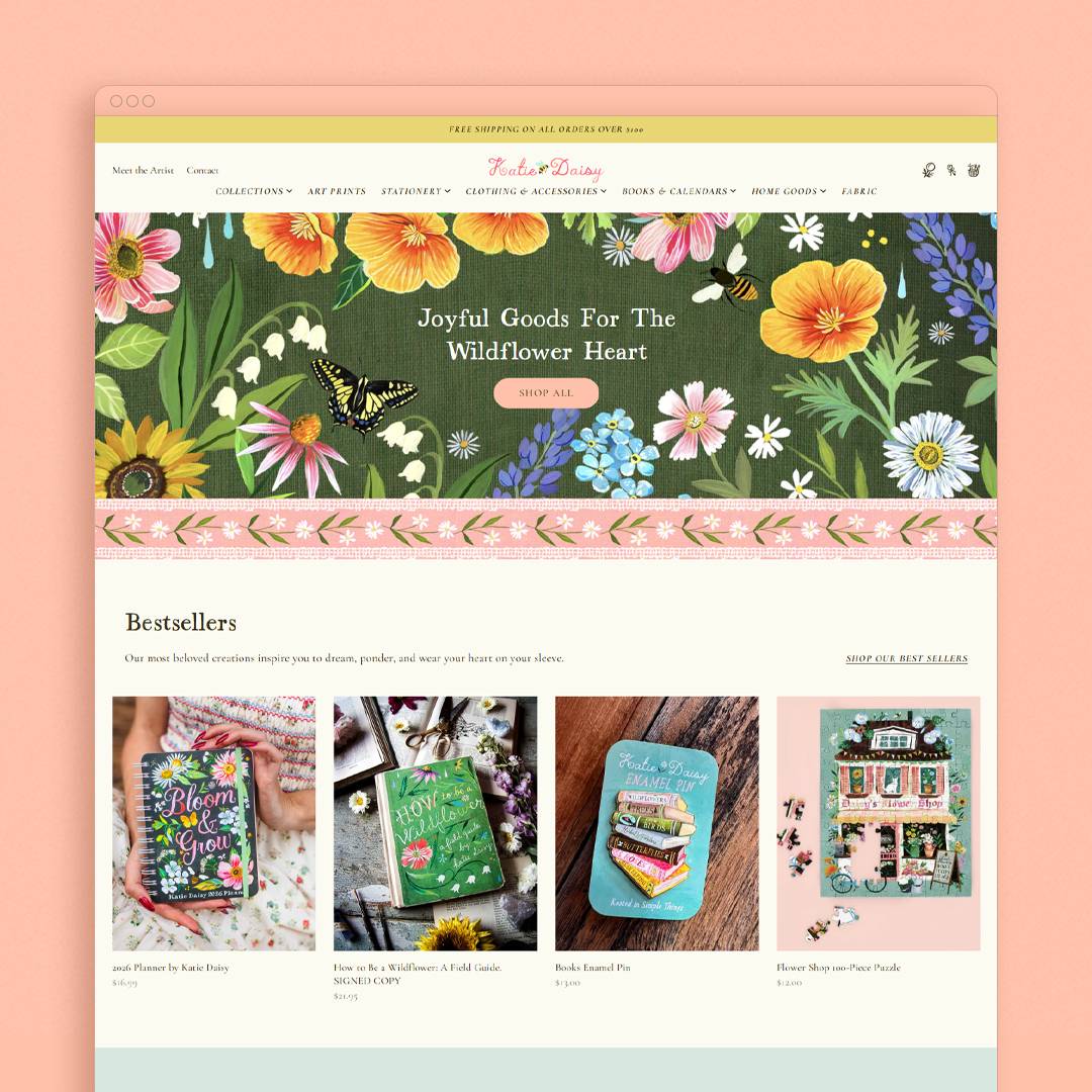 Katie Daisy's new online shop