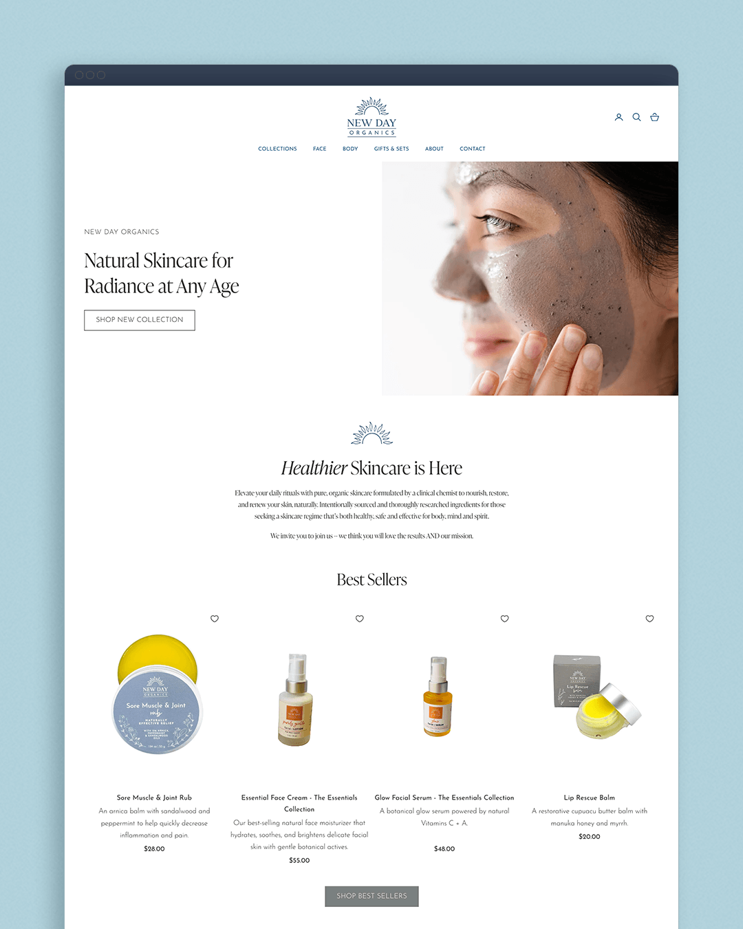 New Day Organics website
