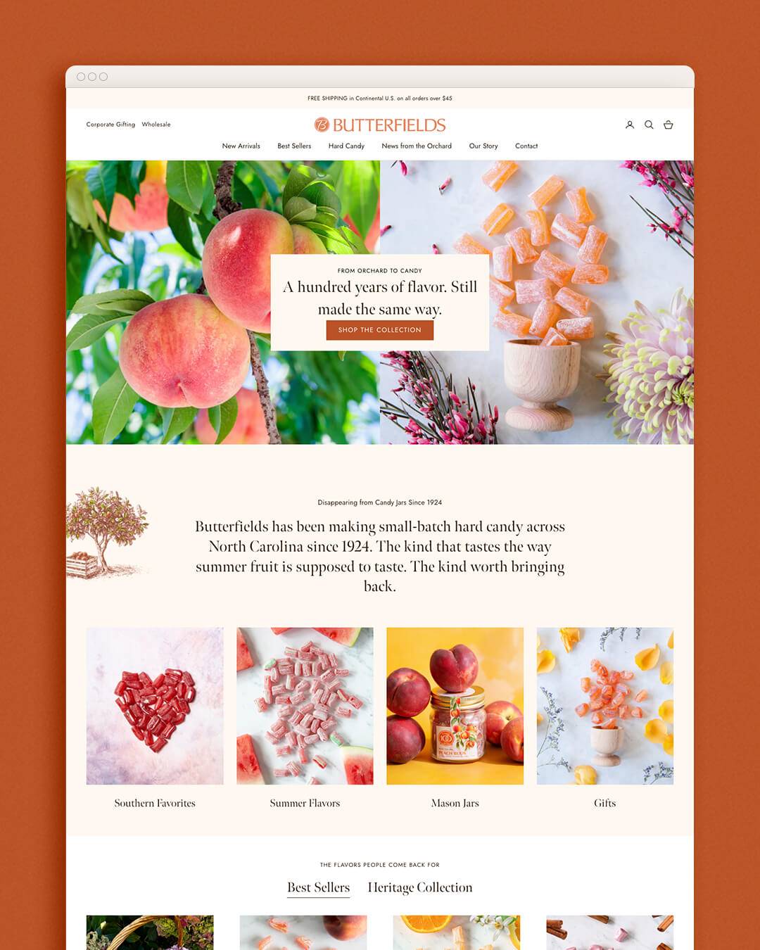 Butterfields Candies site
