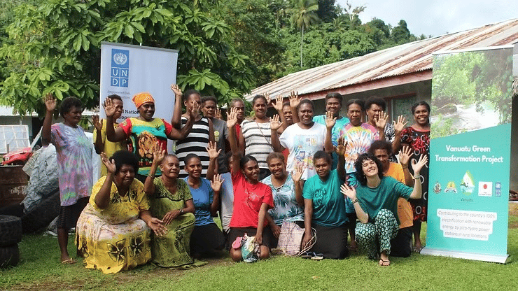 The Vanuatu Green Energy Transformation Project provides training to empower women in rural communities.