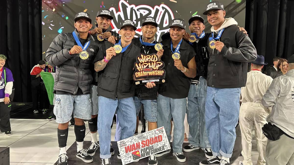 Papua New Guinea's Wan Squad defends their crown in Phoenix, outperforming top global dance crews in the adult division.