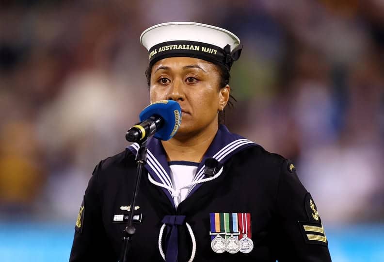 Leading Seaman Lydia Kavoa Delivers Ode of Remembrance Before Brumbies vs Hurricanes Clash