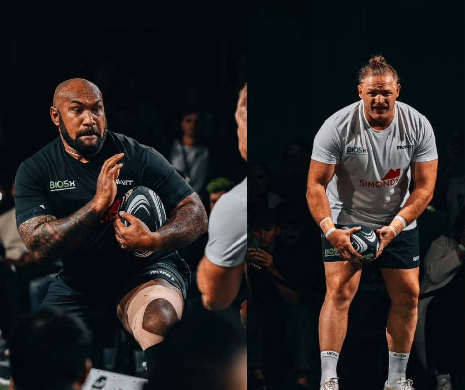 Fijian powerhouse Nemani Nadolo takes on former NRL star George Burgess in the brutal new collision sport, RUNIT — drawing both hype and criticism.