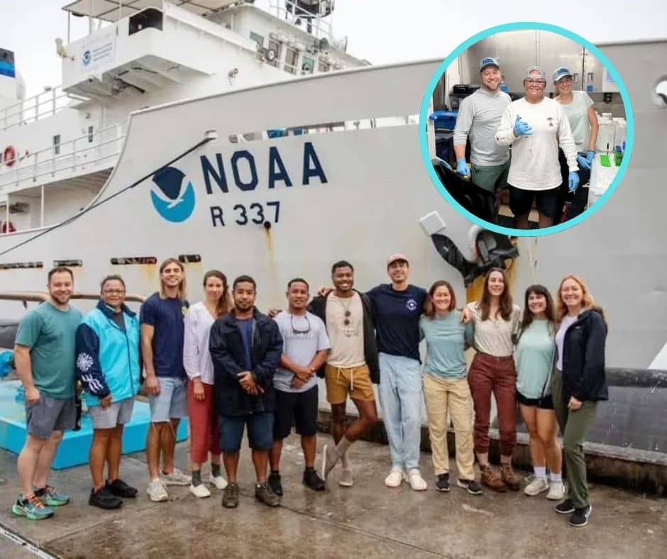 Palauan researchers aboard NOAA's Okeanos Explorer collected eDNA samples to identify marine species within the Palau National Marine Sanctuary, supporting conservation efforts.
