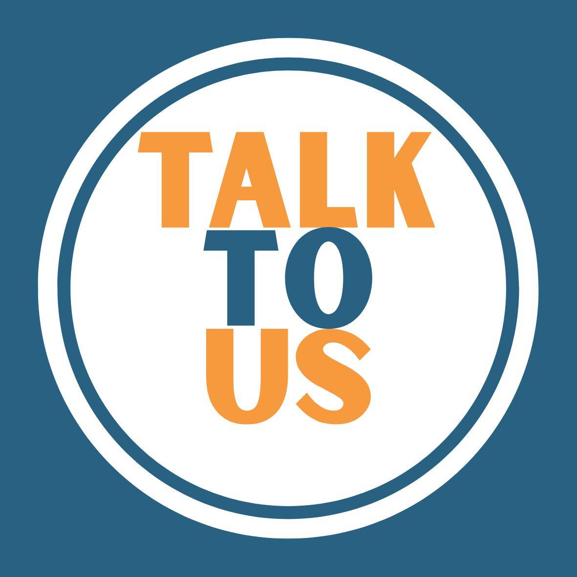 talk to us sticker