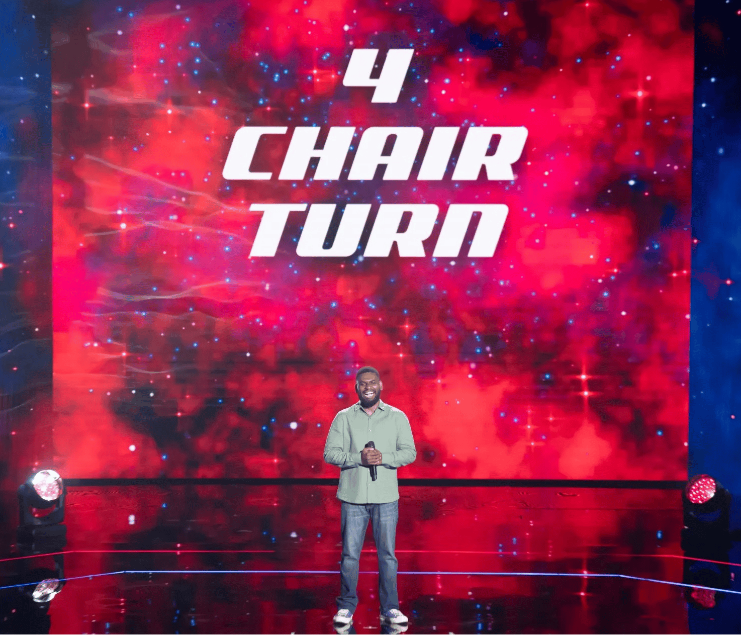Chris Cobb, a singer from Papua New Guinea, earns a four-chair turn on The Voice Australia.
