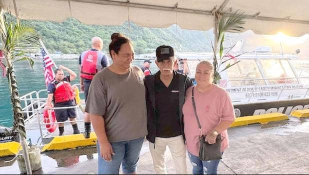 Lt. Governor Pulumataala Ae Ae, Jr. opening the I’a lapo’a game fishing tournament early Monday morning.