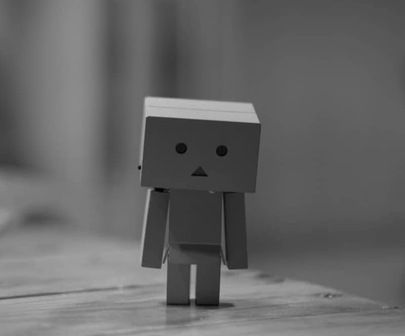 Sad  paper doll