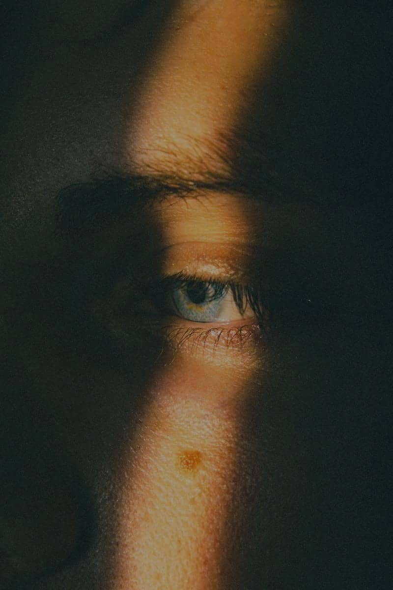 Close Up Of An Eye In A doorway 