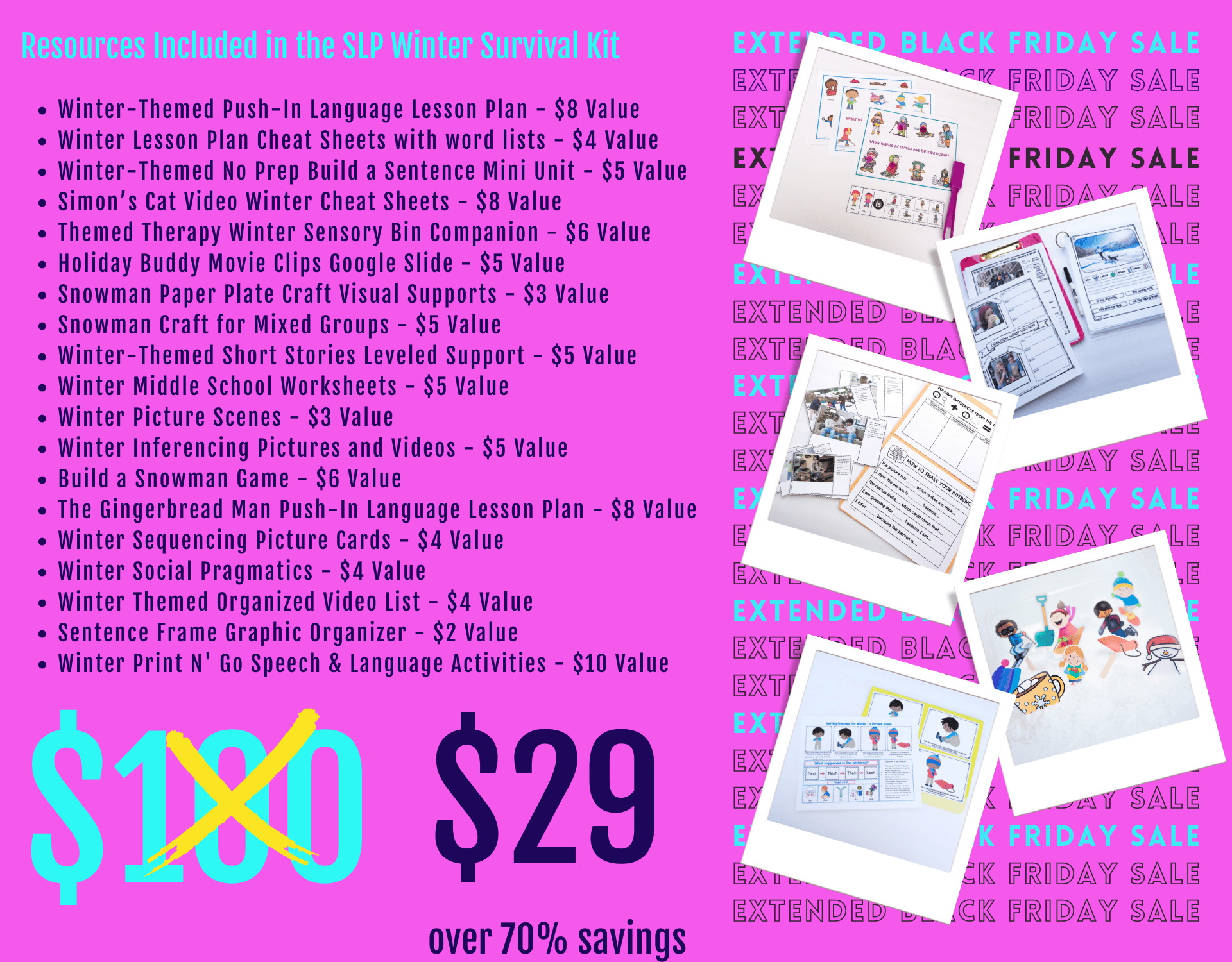 Winter SLP Survival Toolkit Black Friday Deal Waitlist