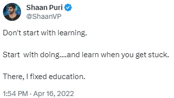 Shaan Puri on education