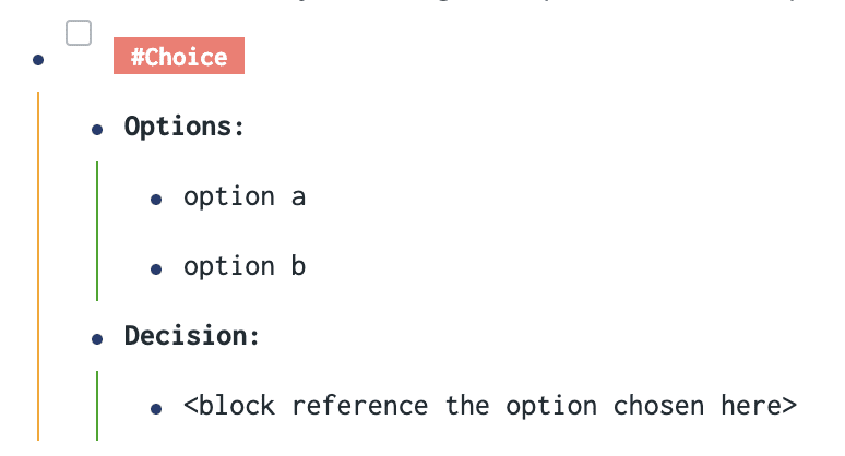 Simple Decision Template