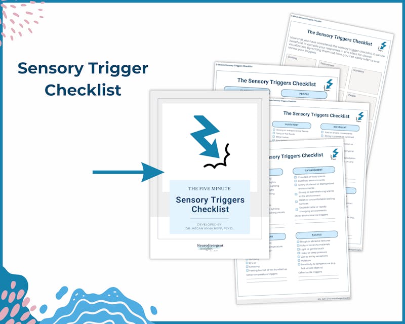 image of sensory checklist