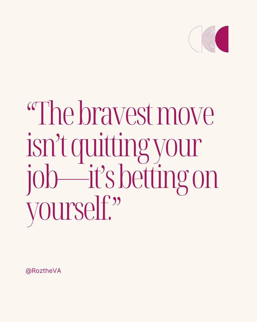 💪🏽 Bet on yourself, because no one else will! 

What bold move are you ready to make for your next step?
LET'S Connect #Linkinbio
#SelfInvestment #CourageToChange #EmpowerYourself #TakeTheLeap #BoldMoves #BelieveInYou #StepOutOfComfortZone
