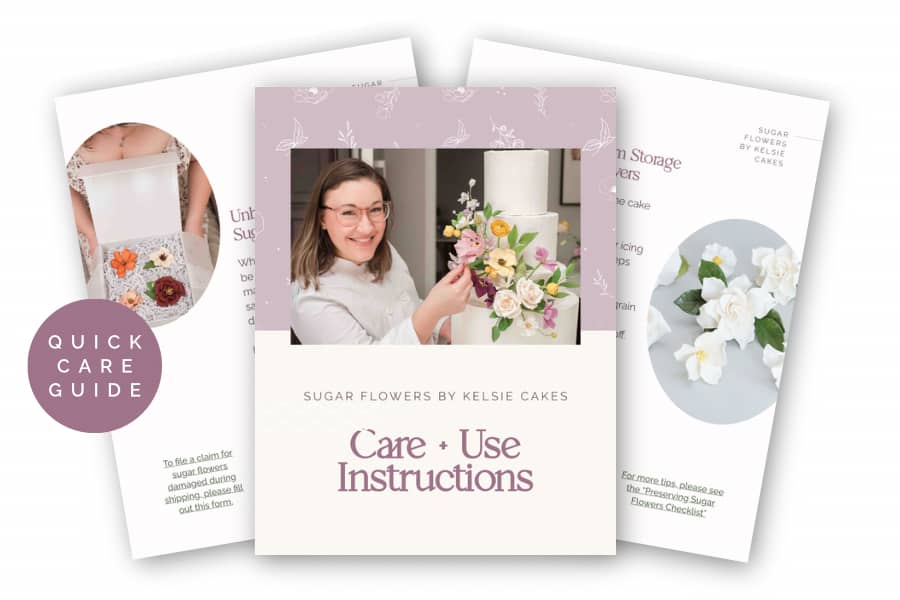 Sugar Flower Care + Use Instructions (Quick Guide)