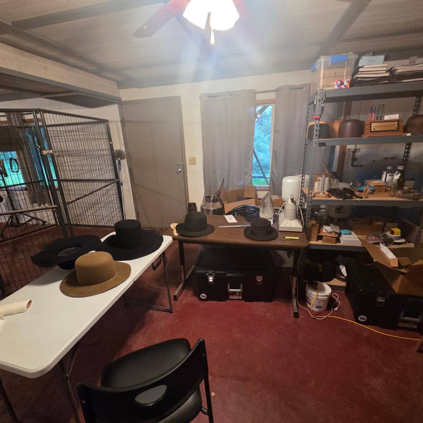 My new workstation in the basement.