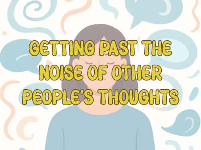 Woman getting past the thought of others thoughts