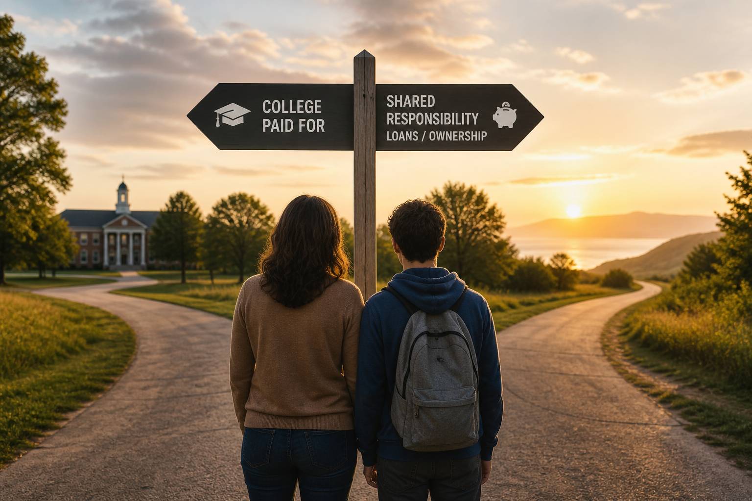 College Decision Sign