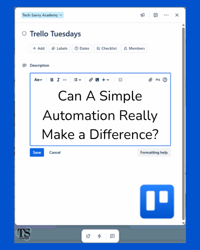 Can A Simple Automation Really Make a Difference?