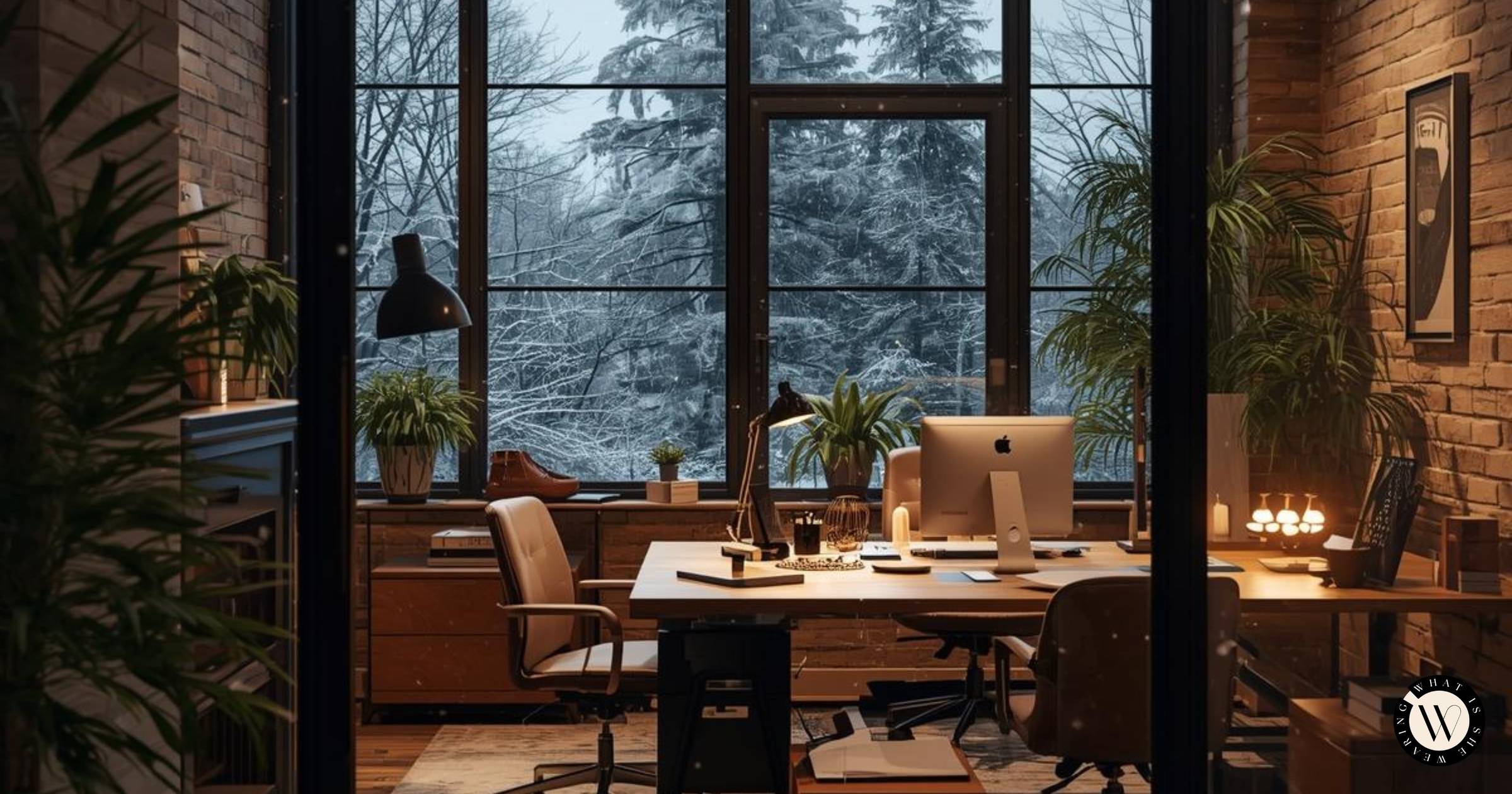 Winter office vibes: how to stay warm and look chic at the office in winter.