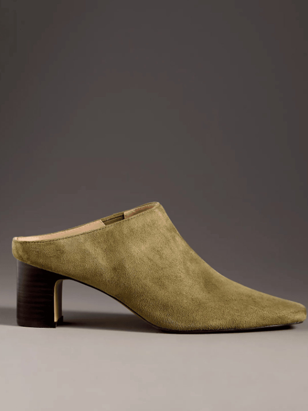 Silent D Sharpies Suede Pointed-Toe Block-Heel Mules