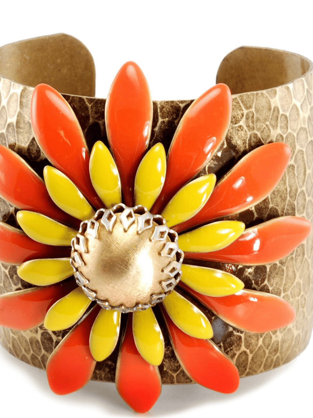 Shelley Cooper Jewelry Pop Art 1960s Daisy Cuff