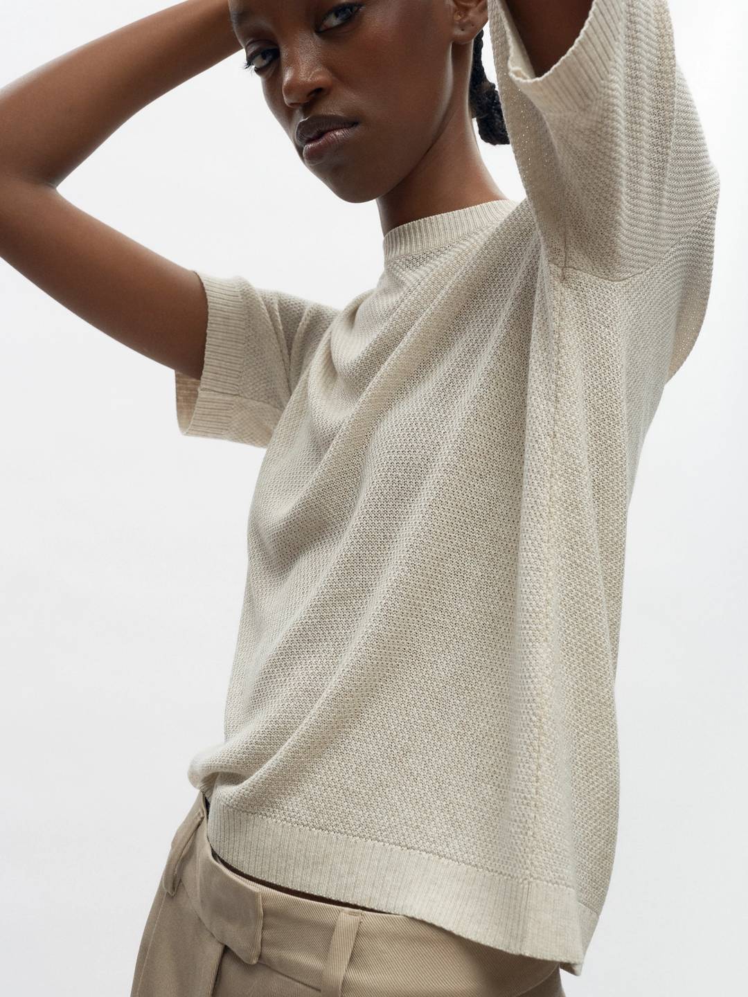 KOTN - Women's Mesh Tee in Natural