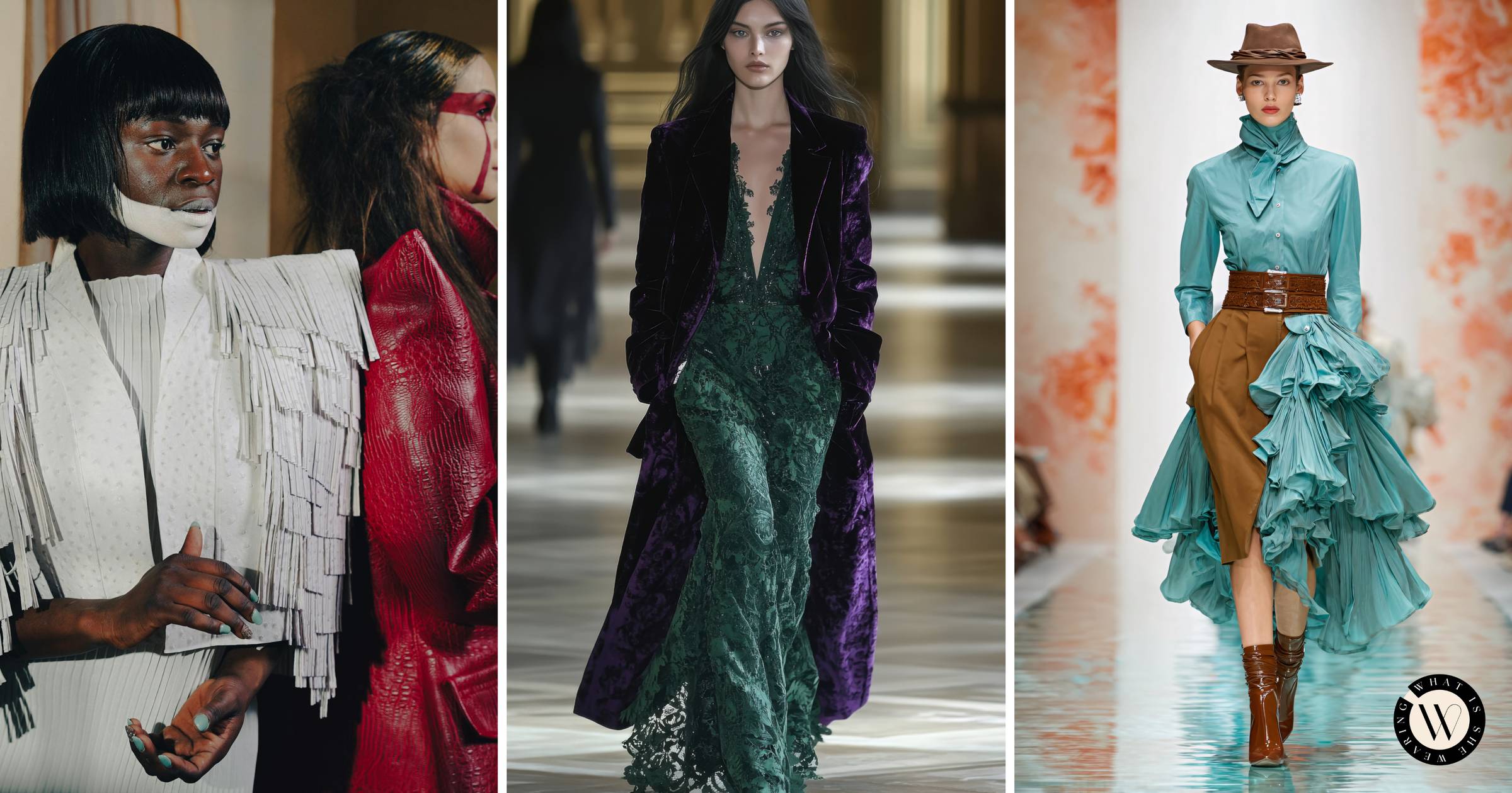 A fashion runway showcasing fall 2025 fashion trends.