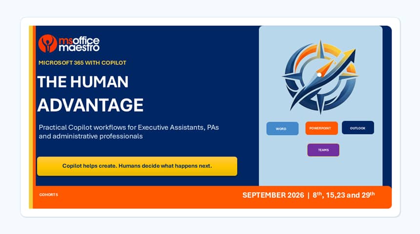Microsoft 365 with Copilot - The Human Advantage,  enrolment is still open