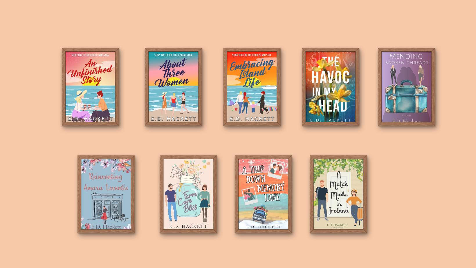 all of E.D. Hackett's books