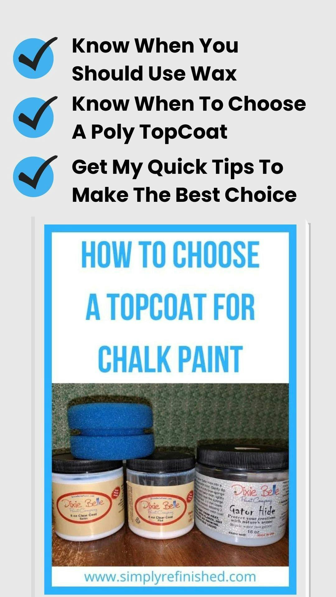 Wax or Polycrylic over chalk paint? - Painted Vintage