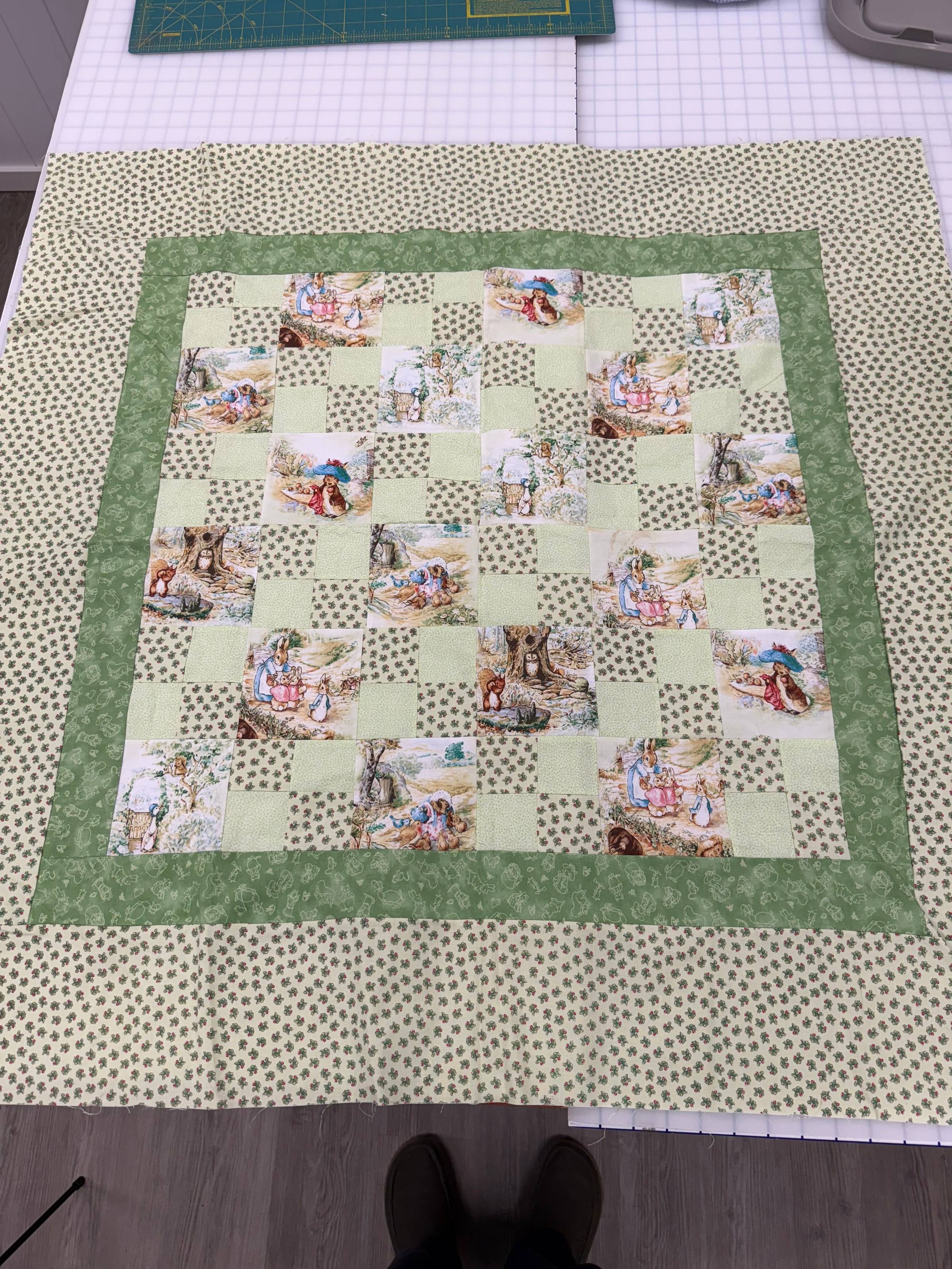 Peter Rabbit Baby Quilt