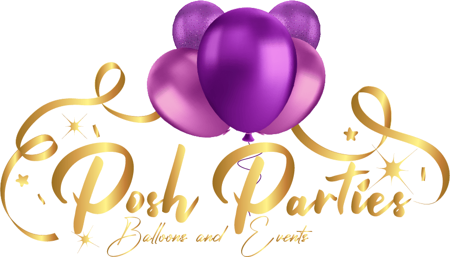 Posh Parties Balloons and Events Logo