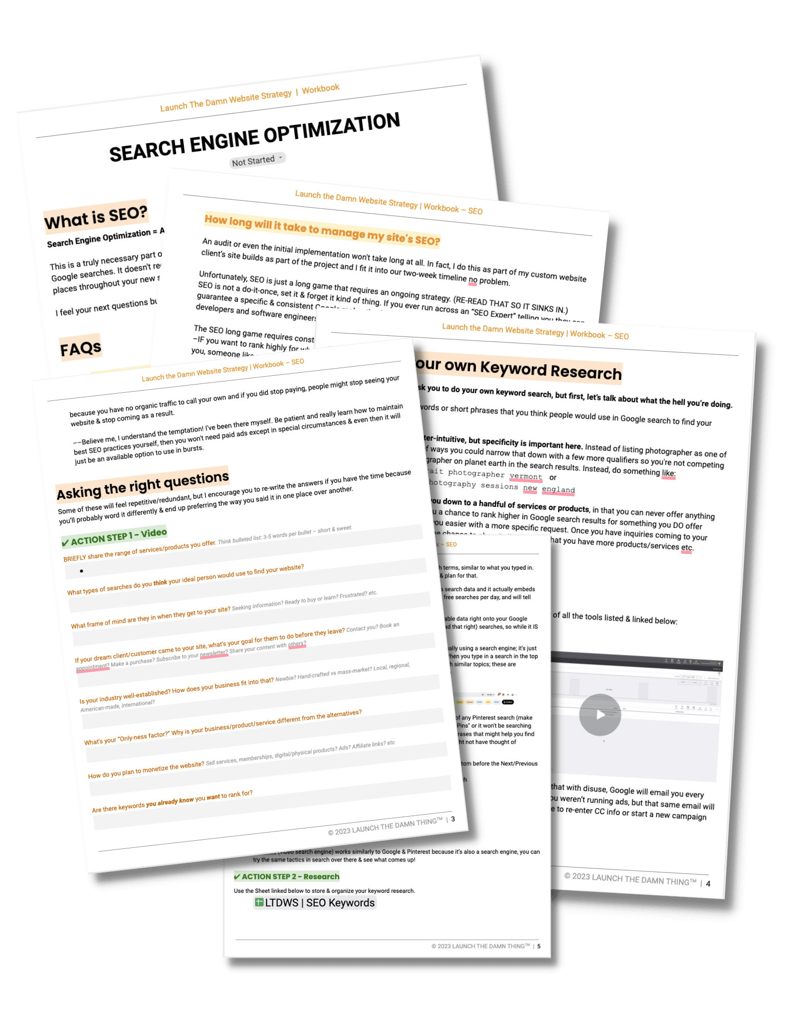 Seo workbook keyword tracker sheet