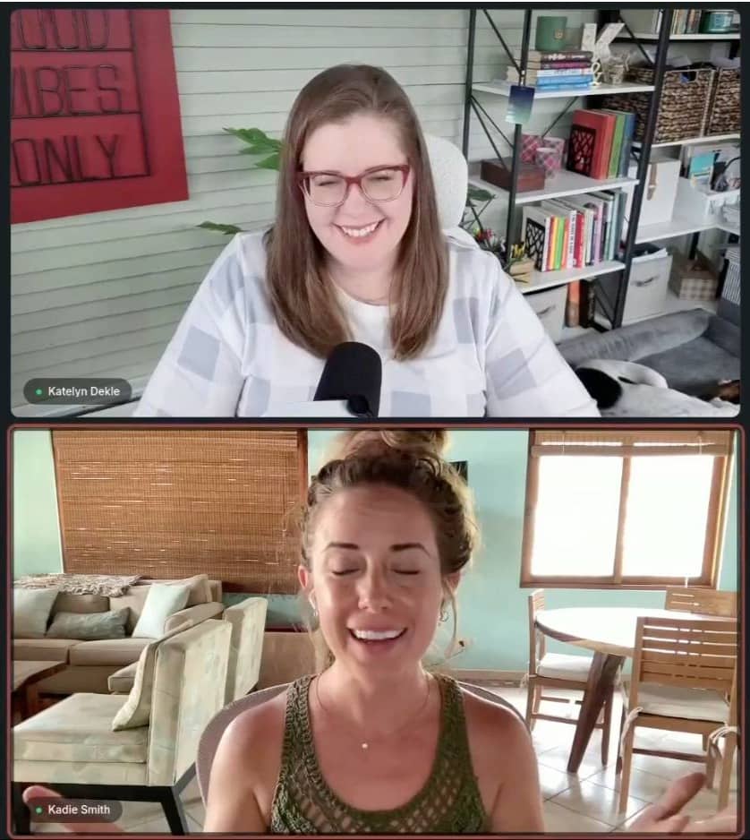 candid snapshot from the live event stream, with Kadie Smith & Katelyn Dekle
