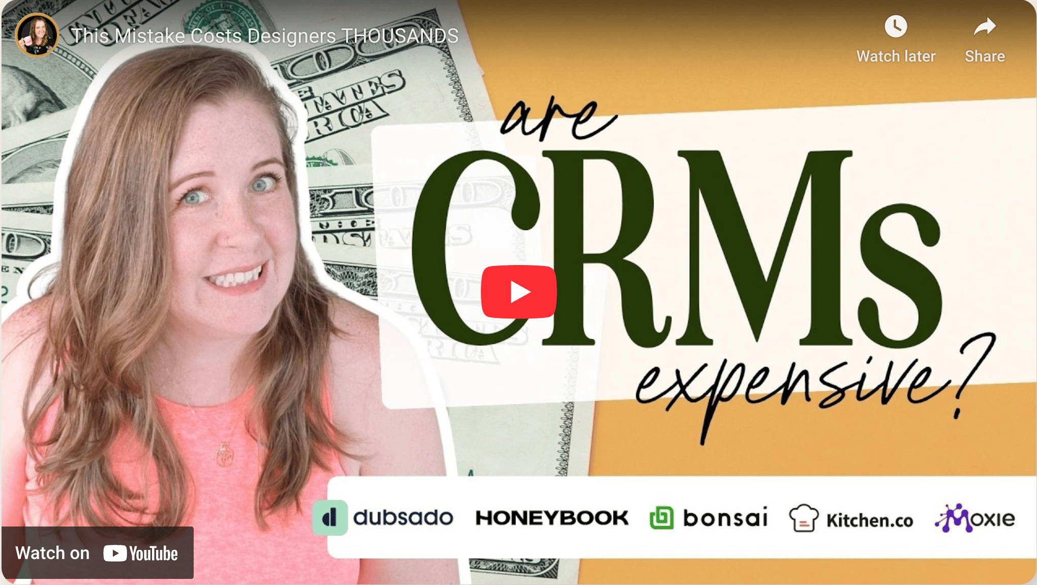 YouTube thumbnail: are CRMs expensive?