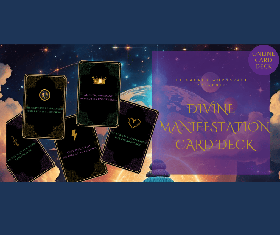 Divine Manifestation Digital Card Deck Shuffler & Guide