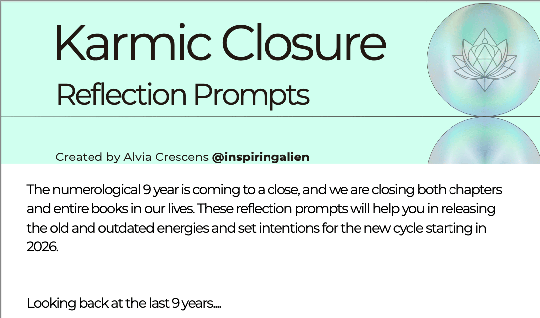 karmic closure reflection prompts