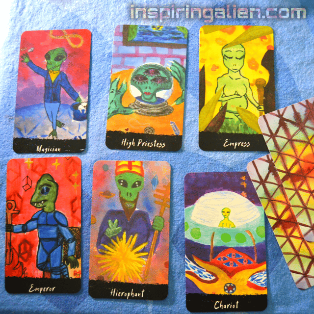 alien tarot cards, inspiring alien tarot