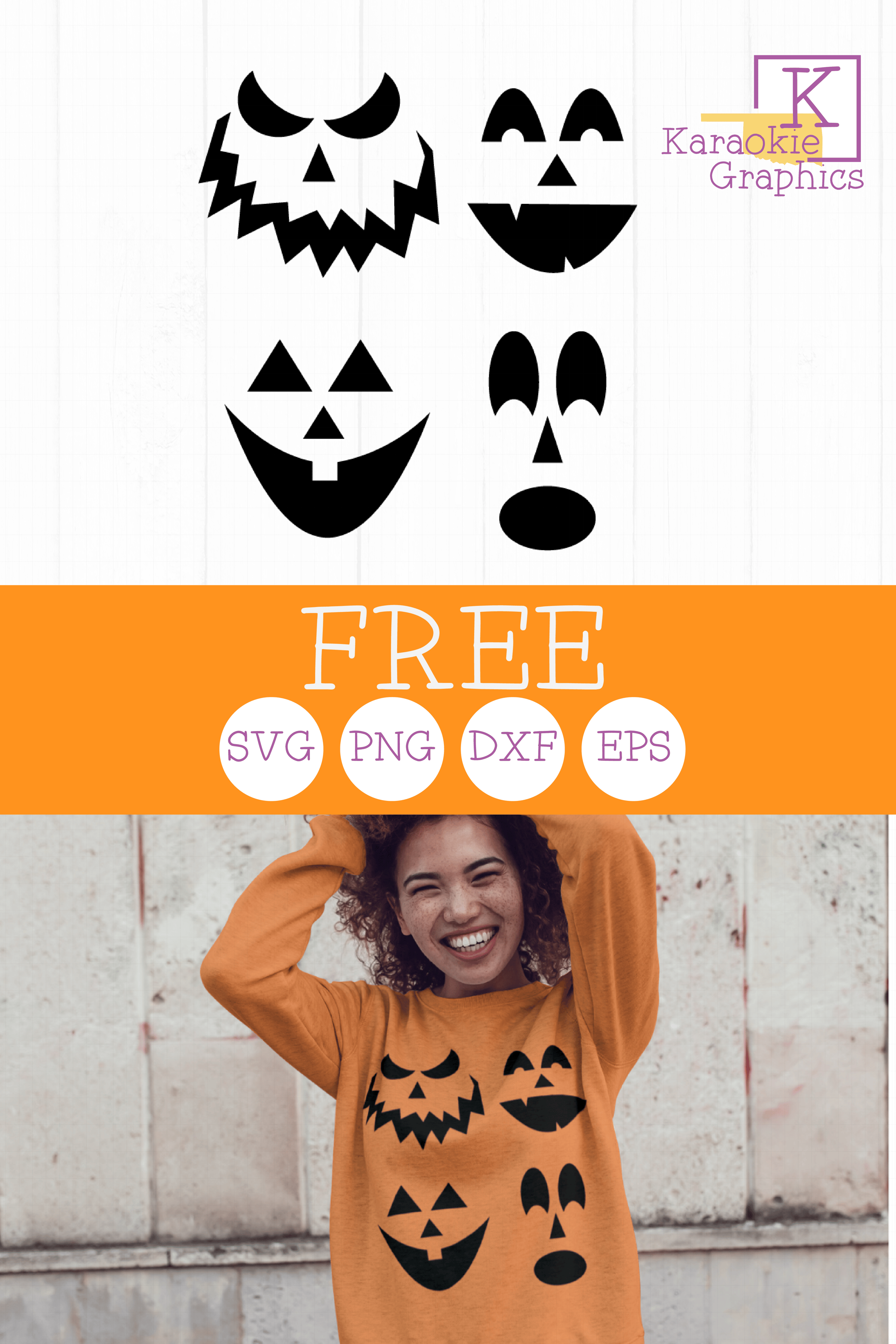 FREE Pumpkin Faces SVG!