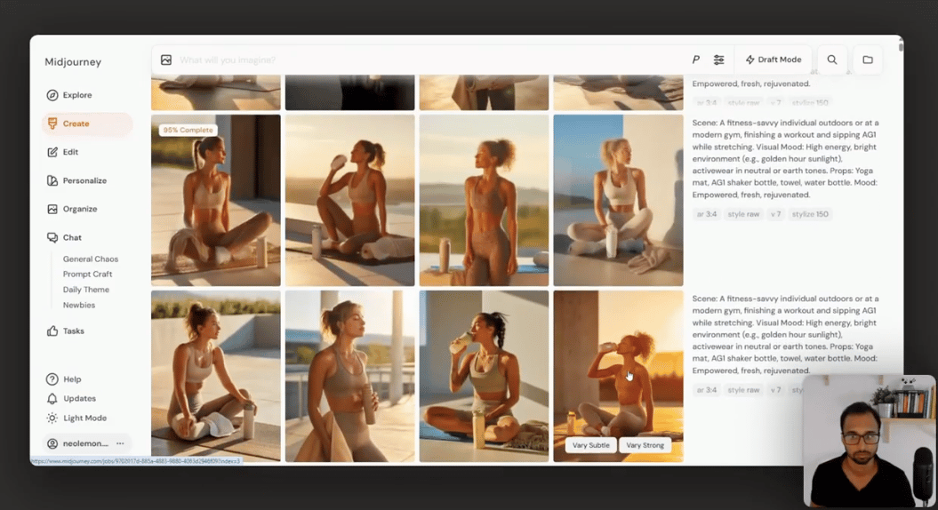 midjourney visual ideas for moodboard