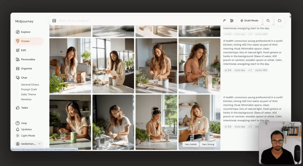 midjourney visual ideas for moodboard