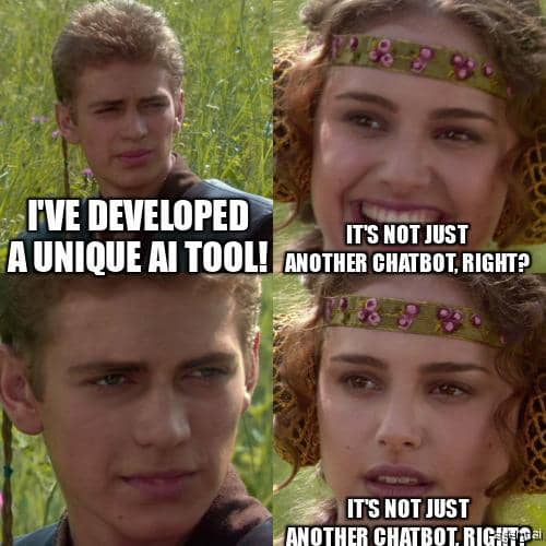 developing new AI tools meme