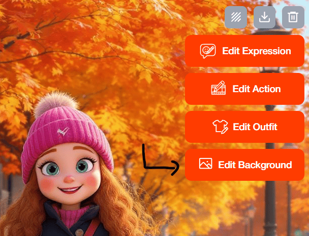 Action and Expression editor in AI images