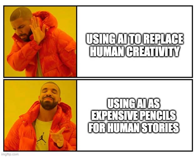 meme on ai replacing humans