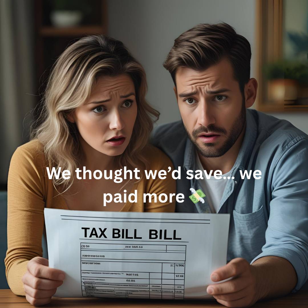 We thought we’d save… we paid more 