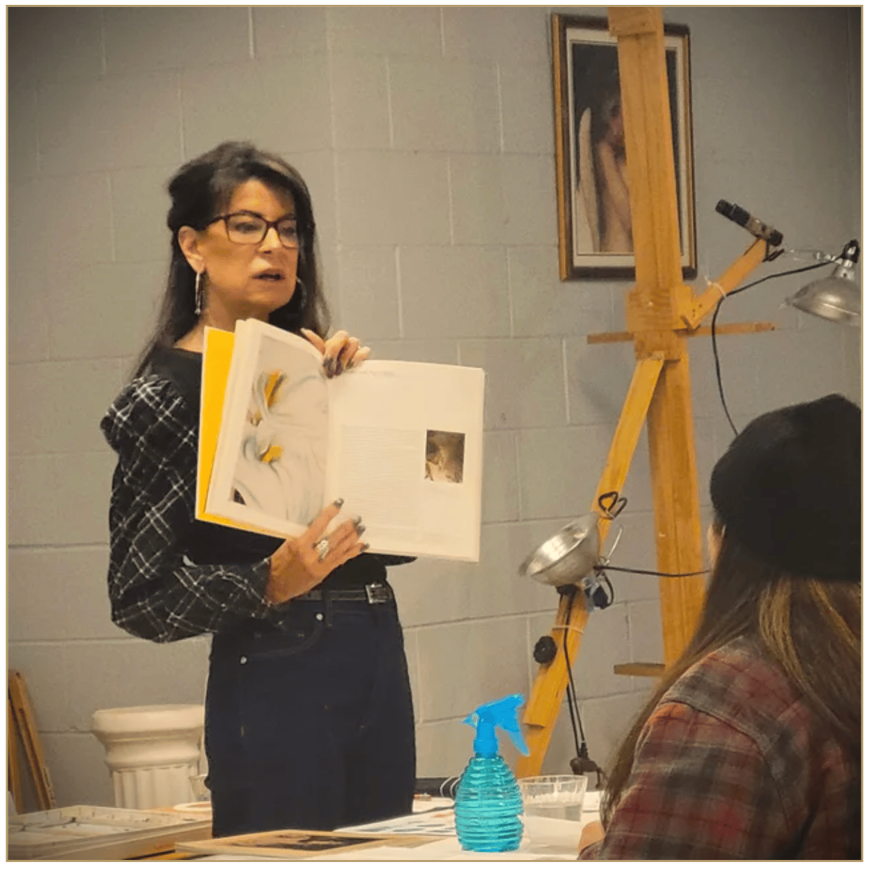 Sharon Ann Describing Watercolor Techniques