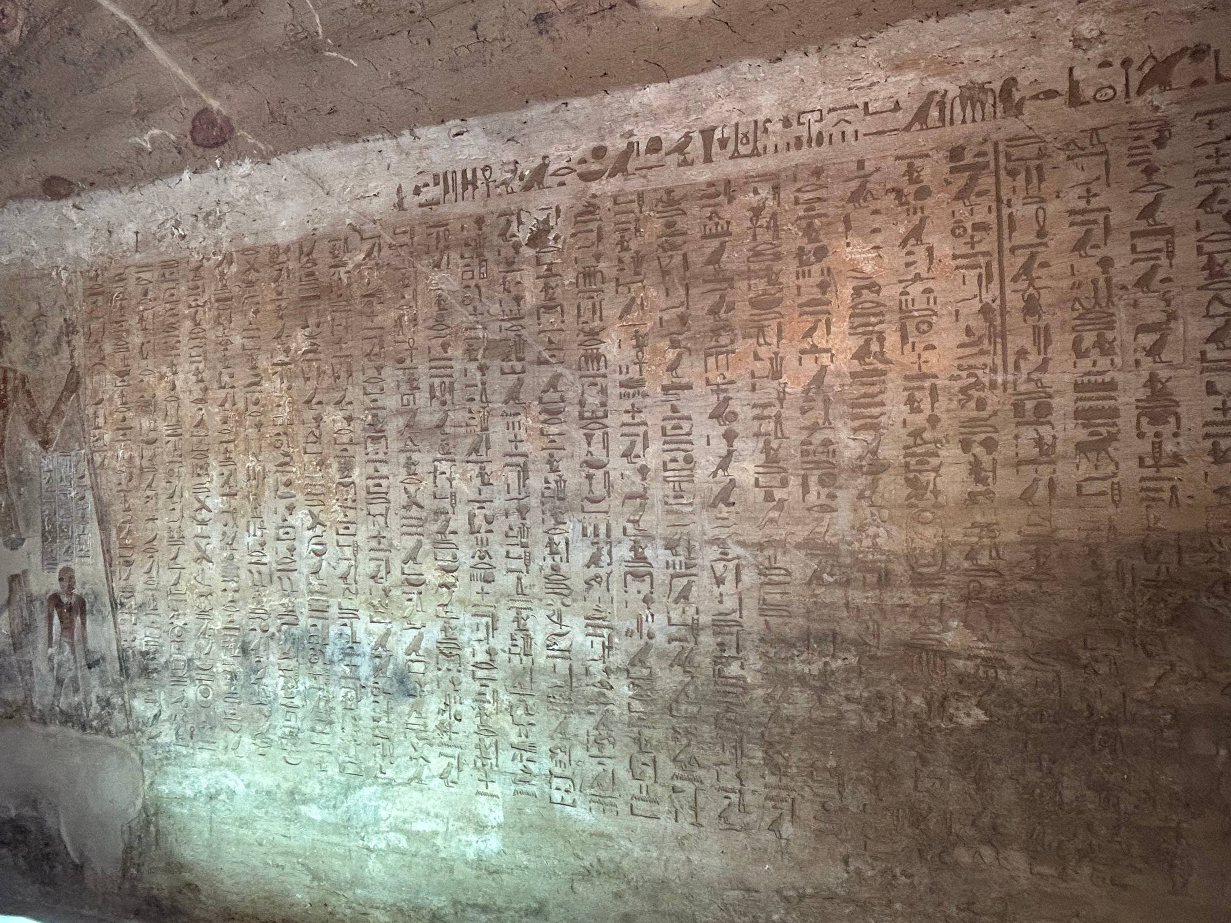 Hieroglyphics at El Kab
