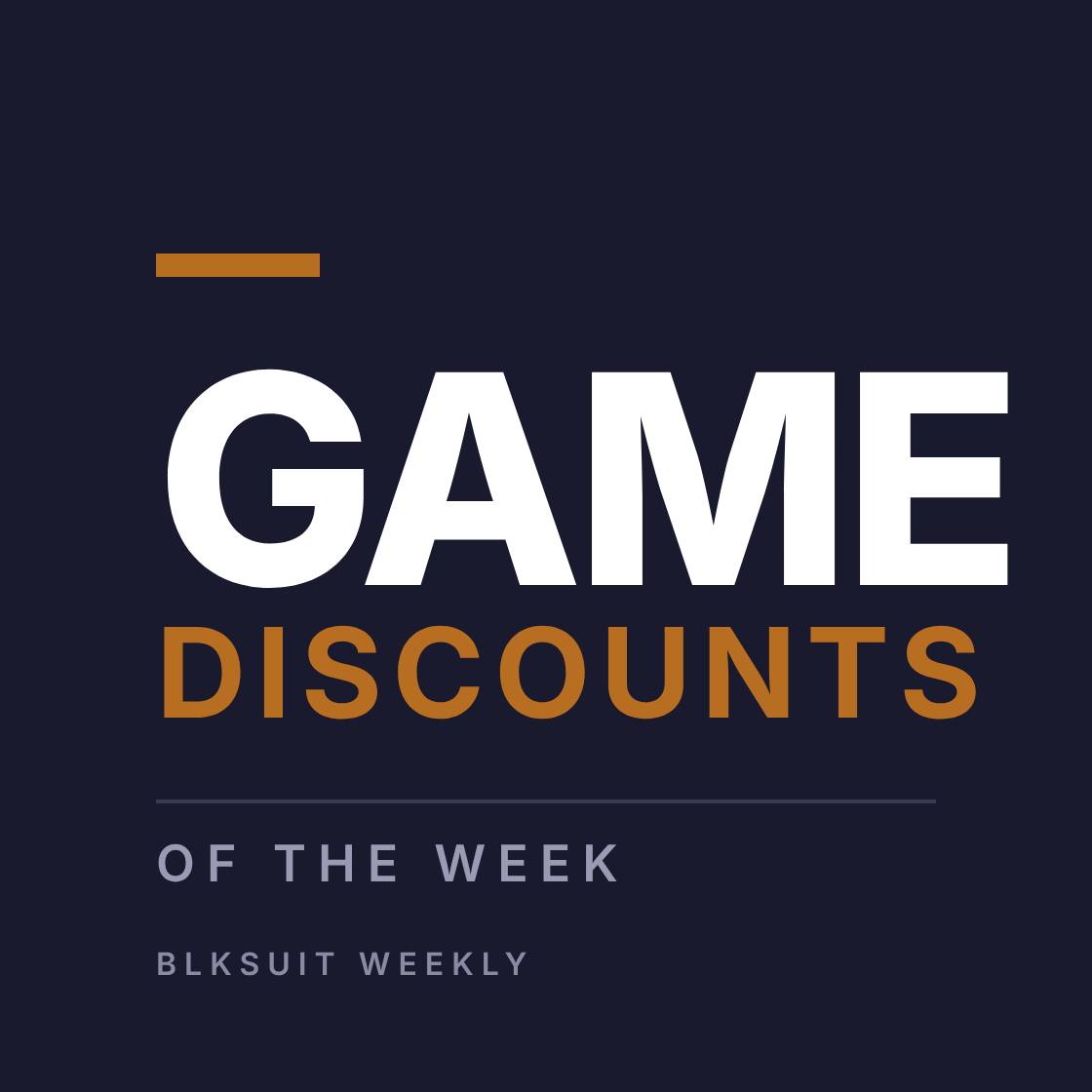 Game discounts this week
