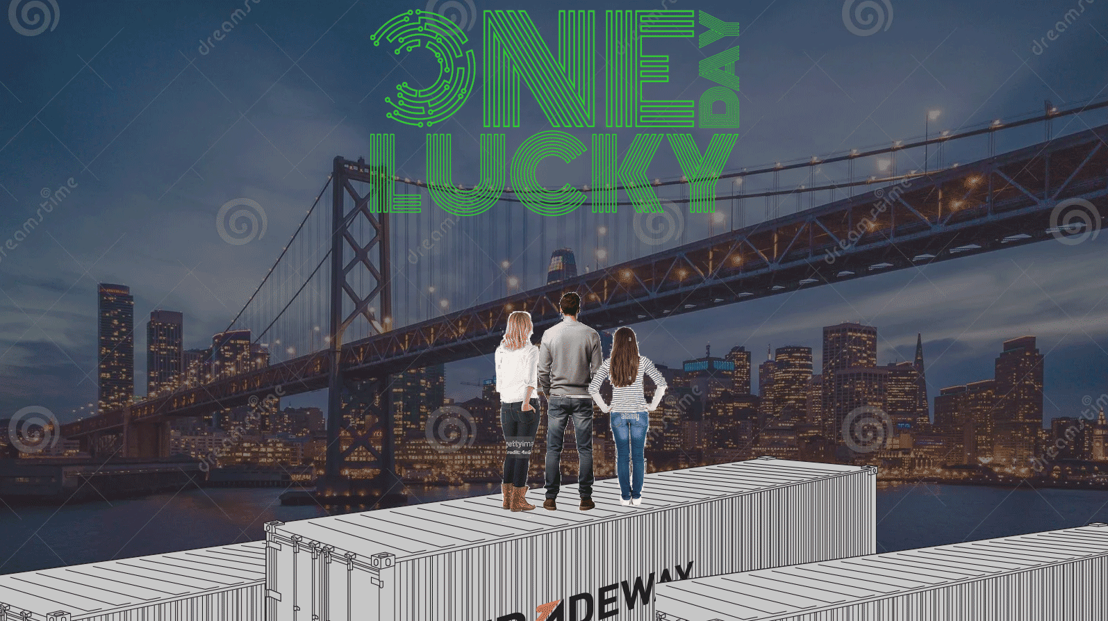 Horrible concept art for the cover of One Day Lucky